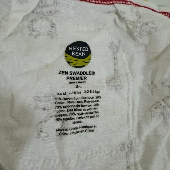 Nested Bean Zen Swaddle Premier Size S-L Weighted Giraffes - Picture 6 of 6